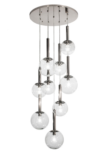 Bola Nine Light Chandelier in Polished Nickel (57|163161)