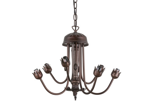 Citadel Seven Light Chandelier Hardware in Mahogany Bronze (57|160609)