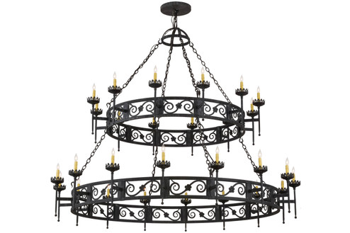 Majella 28 Light Chandelier in Antique Iron Gate (57|157277)