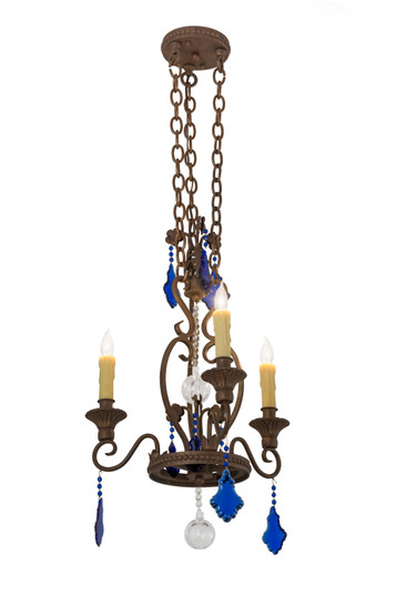 Peak Three Light Chandelier in Cortez Gold Customized (57|157205)