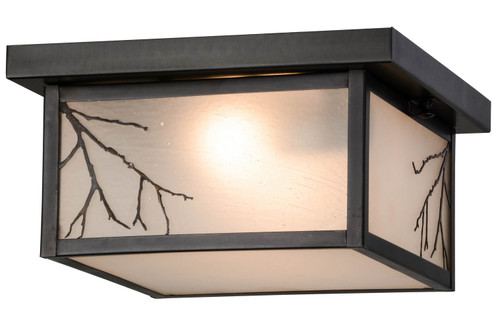 Hyde Park Two Light Flushmount in Craftsman Brown (57|157051)