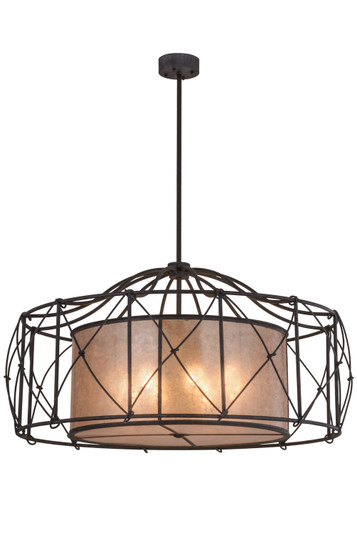 Aspen Eight Light Pendant in Antique Iron Gate/Silver Mica (57|156197)