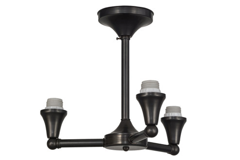 Martini Mission Three Light Flushmount Hardware in Craftsman Brown (57|154474)