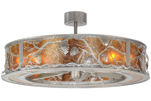 Whispering Pines Eight Light Chandel-Air in Nickel (57|152171)