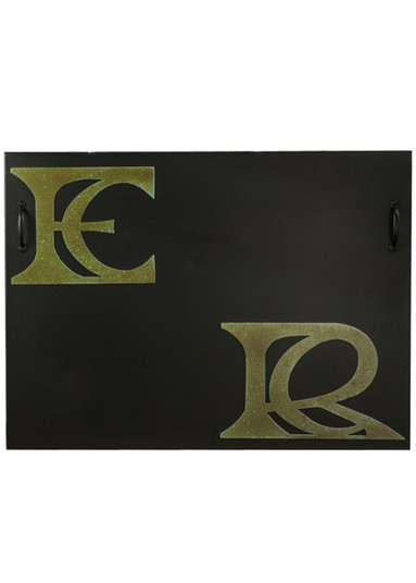 Personalized Fireplace Screen in Black Metal,Tarnished Copper (57|151681)