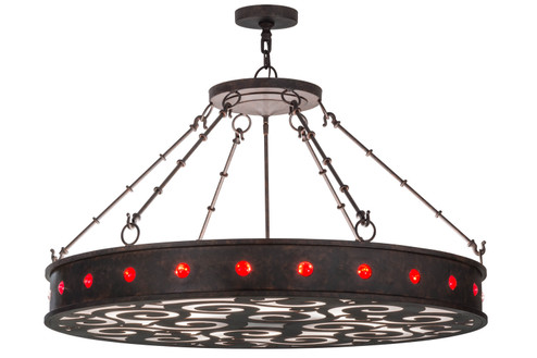 Jules 16 Light Pendant in Cajun Spice/White Acrylic Red Baubles (57|150383)