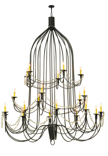 Bell 20 Light Chandelier in Wrought Iron (57|149323)