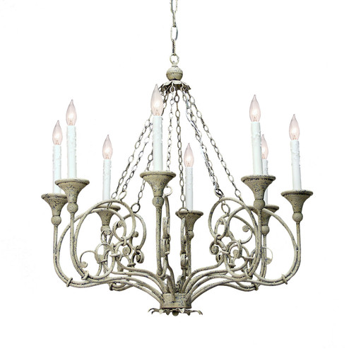 Rachelle Ten Light Chandelier in Tuscan Ivory (57|146382)