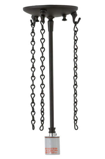 Teal Fire One Light Pendant Hardware in Oil Rubbed Bronze (57|146081)