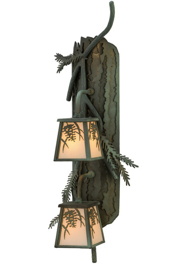 Pine Branch Two Light Wall Sconce in Antique Copper,Verdigris (57|145191)