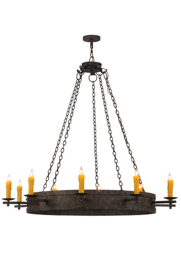 Parnella Ten Light Chandelier in Black Metal,Custom (57|145020)
