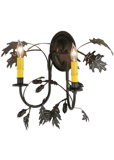 Oak Leaf & Acorn Two Light Wall Sconce in Timeless Bronze (57|144379)