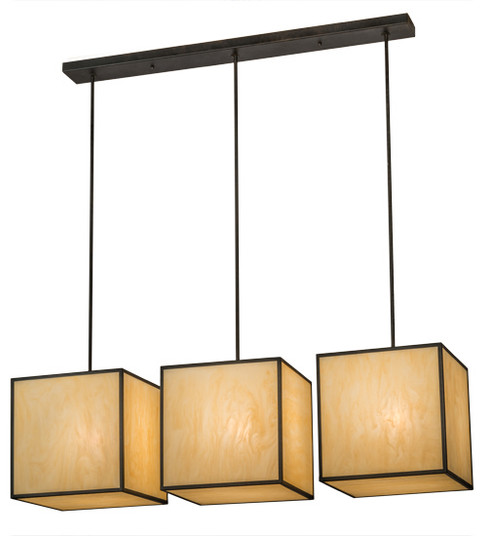 Quadrato Three Light Island Pendant in Chestnut (57|144372)
