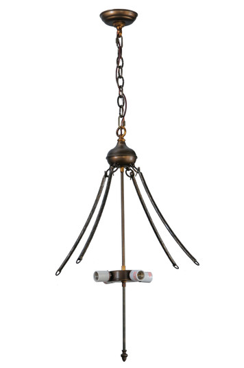 Mission Four Light Inverted Hanger in Antique Copper (57|142997)