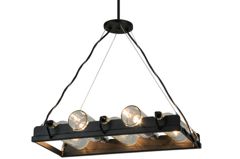 Tuscan Vineyard Five Light Chandelier in Blackened Steel (57|142896)