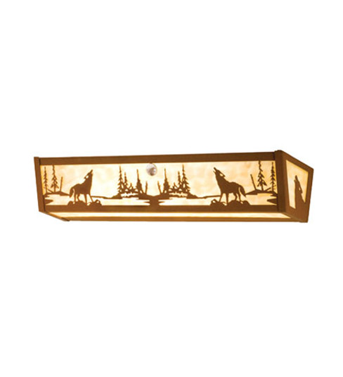 Wolf On The Loose Four Light Vanity in Earth (57|14266)