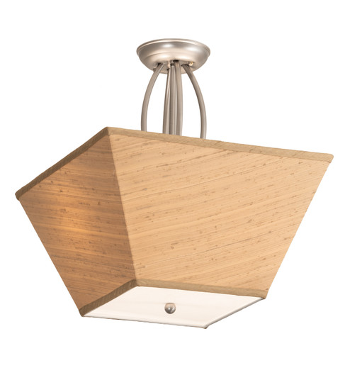 Cesta Two Light Inverted Pendant in Brushed Nickel (57|142378)