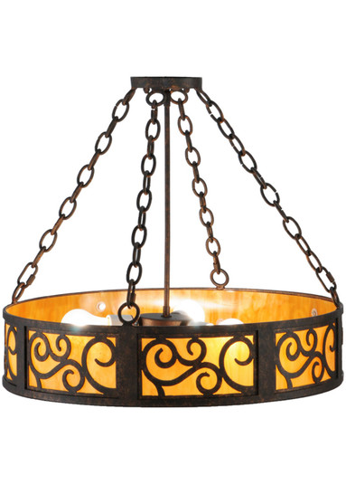 Dean Three Light Inverted Pendant in Copper Rust (57|142197)