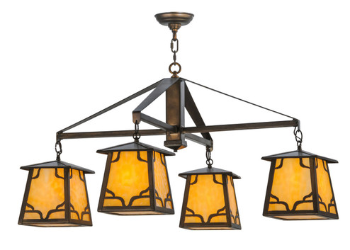 Kirkpatrick Four Light Chandelier in Antique Copper (57|142132)