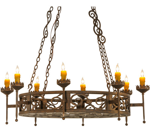 Majella Eight Light Chandelier in Gilded Tobacco (57|141705)