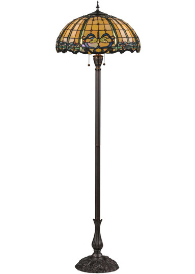 Dragonfly Three Light Floor Lamp in Mahogany Bronze (57|138587)