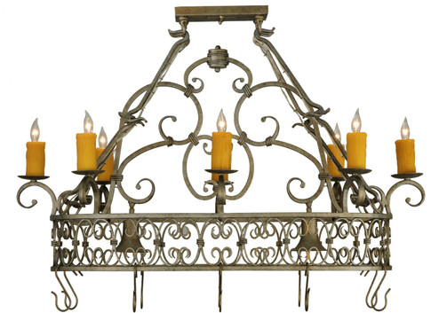 Cira Ten Light Pot Rack in Corinth (57|137411)