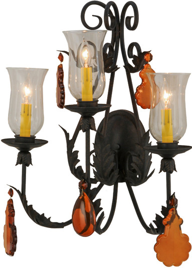 French Elegance Three Light Wall Sconce in Chestnut (57|137195)