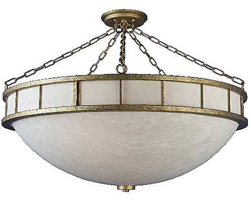 Guenevere Eight Light Semi-Flushmount in Nu Gold (57|137048)