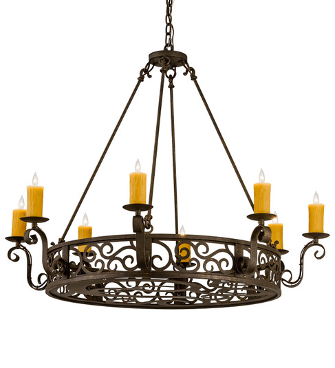 Delano Eight Light Chandelier in Gilded Tobacco (57|134760)