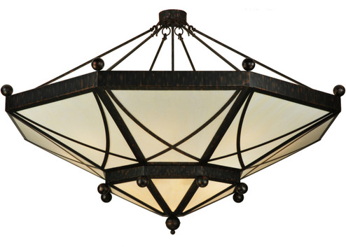 Grenoble 15 Light Semi-Flushmount in Roasted Red Pepper (57|133411)