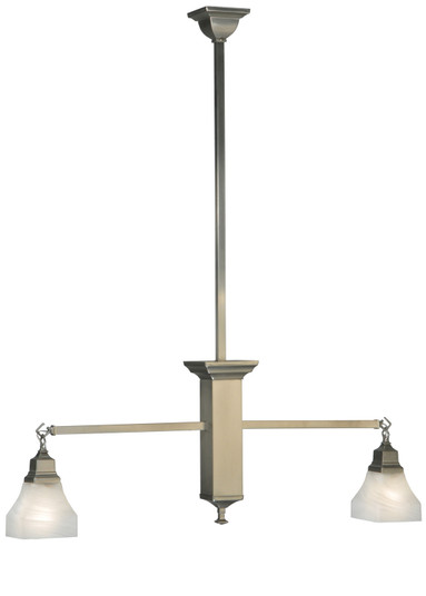 Bungalow Two Light Island Pendant in Brushed Nickel (57|129070)