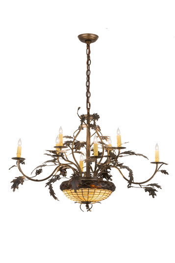 Greenbriar Oak 11 Light Chandelier in Dark Burnished Antique Copper (57|126808)