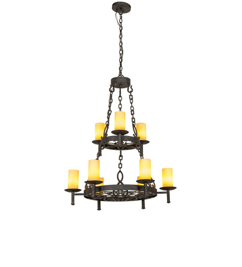 Newcastle Nine Light Chandelier in Coffee Bean (57|126503)