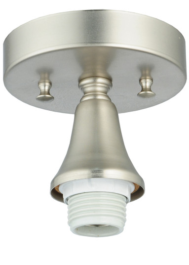 Amber/Green Pond Lily One Light Flushmount in Brushed Nickel (57|125804)