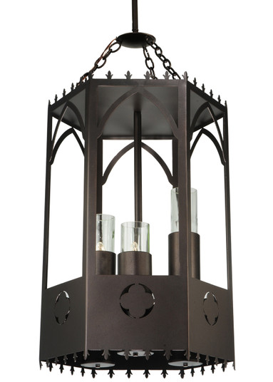 Woolf Three Light Pendant in Mahogany Bronze (57|123233)