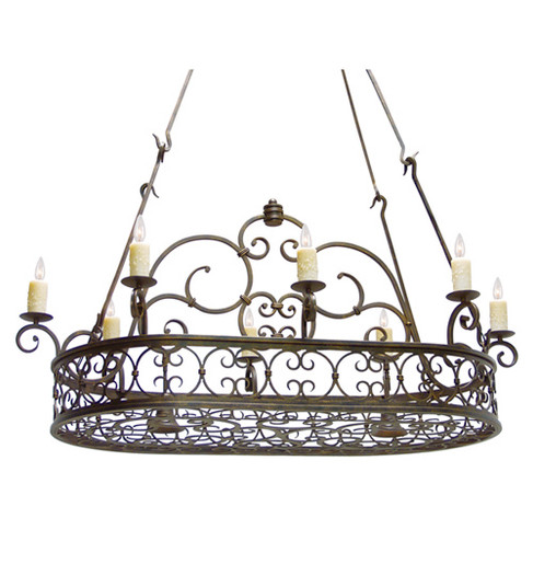 Cira Ten Light Pot Rack in Gilded Tobacco (57|120277)