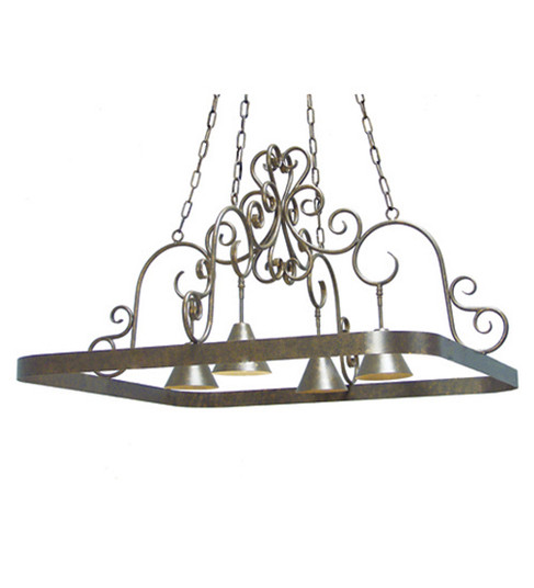 Celeste Four Light Pot Rack in Nickel (57|120216)