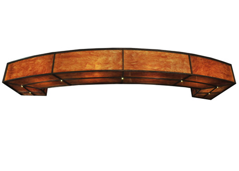 Flameheart 19 Light Semi-Flushmount in Hammered Wrought Irocrylic Panels (57|118174)