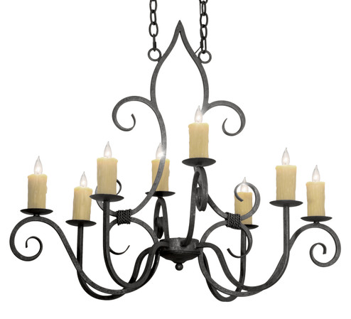 Clifton Eight Light Chandelier in Smoke (57|117288)