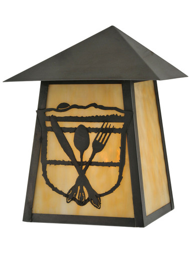 Lake Clear Lodge One Light Wall Sconce in Craftsman Brown (57|116862)