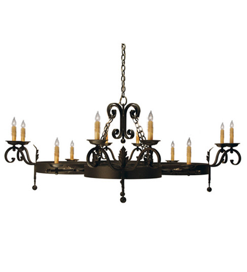 Andorra 12 Light Chandelier in Blackwash (57|116473)