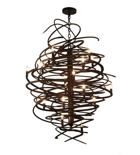Cyclone 18 Light Chandelier in Antique Rust (57|116006)