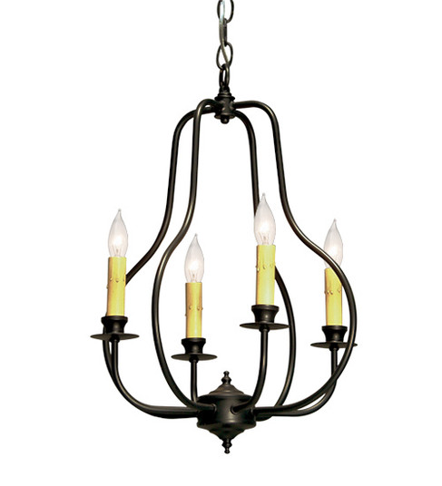 Epare Four Light Chandelier in Blackwash (57|115627)