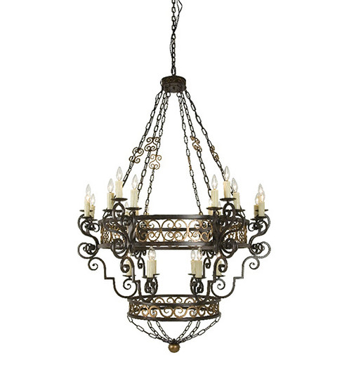 Isabo 24 Light Chandelier in Cajun Spice (57|115356)