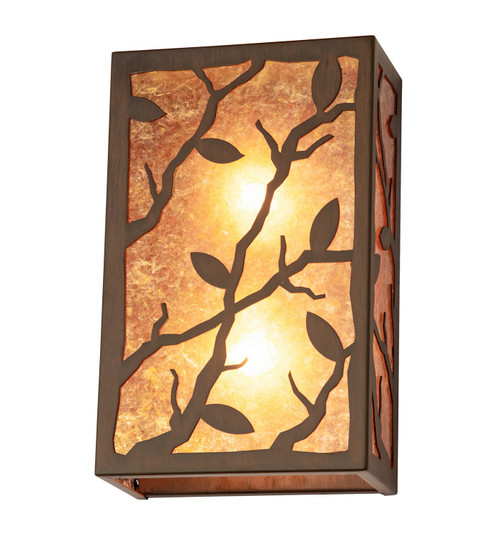 Branches With Leaves Two Light Wall Sconce in Rustic Iron (57|115327) Branches With Leaves Two Light Wall Sconce in Rustic Iron (57|115327)