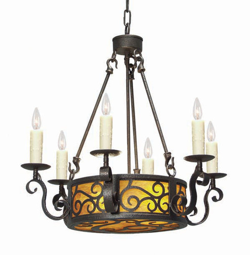 Delano Eight Light Chandelier in Copper Rust (57|115166)