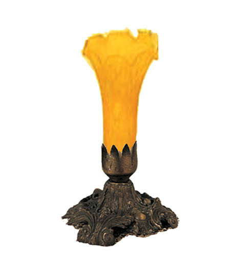 Amber Pond Lily One Light Accent Lamp in Mahogany Bronze (57|11244)