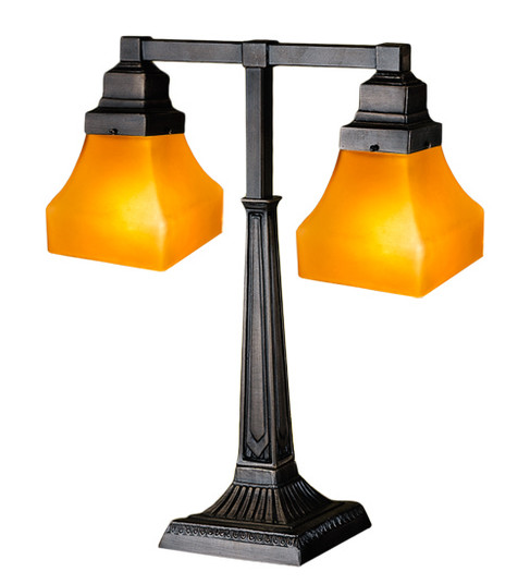 Bungalow Two Light Desk Lamp in Mahogany Bronze (57|111803)