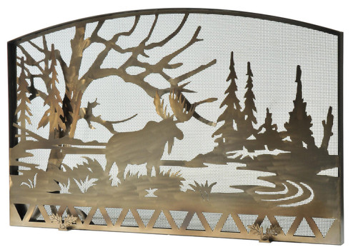 Moose Creek Fireplace Screen in Antique Copper (57|111149)