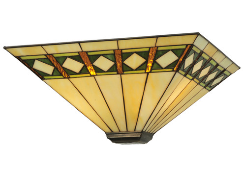 Diamond Band Mission Shade in Antique Copper (57|11106)